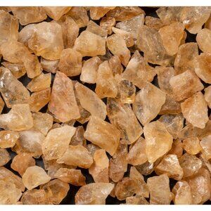 1/4 lb Medium Raw Crushed Citrine Crystal Pieces Gold Yellow Gemstones Rough Gem